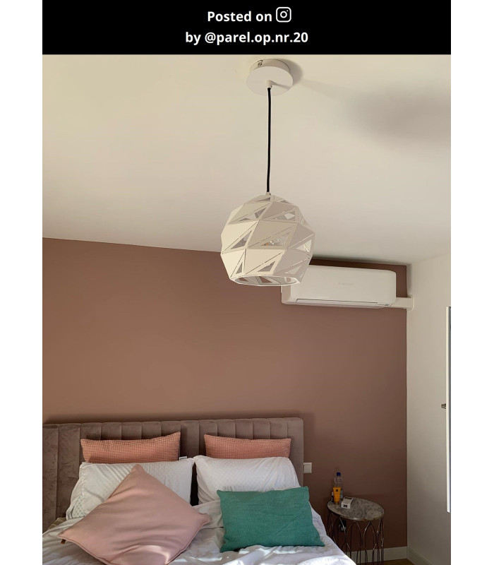 Malunga Modern Pendant Light - Ø 25cm - 1xE27 - White