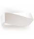 1 Light Ceramic Flush Wall Light White, E27 - 1