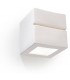 1 Light Ceramic Flush Wall Light White, E27 - 1