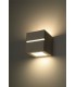 1 Light Ceramic Flush Wall Light White, E27 - 2