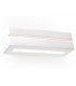 1 Light Ceramic Flush Wall Light White, E27 - 1