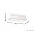 1 Light Ceramic Flush Wall Light White, E27 - 3
