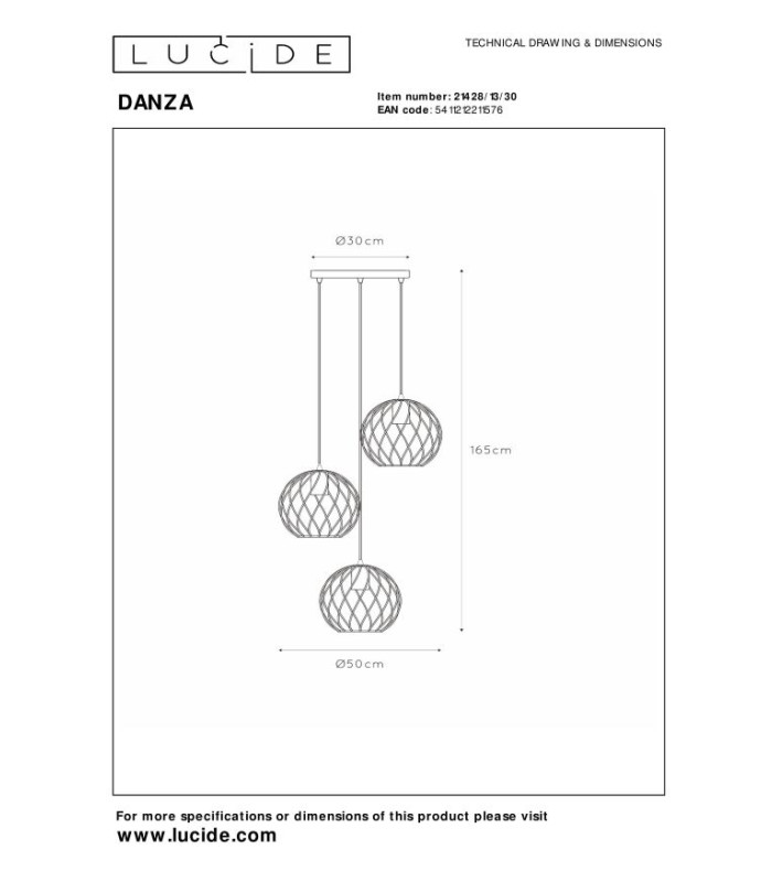 Danza Classic Cluster Pendant Light-9