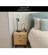 EU Plug - Leanne Modern Table Lamp - 1xE27 - Black