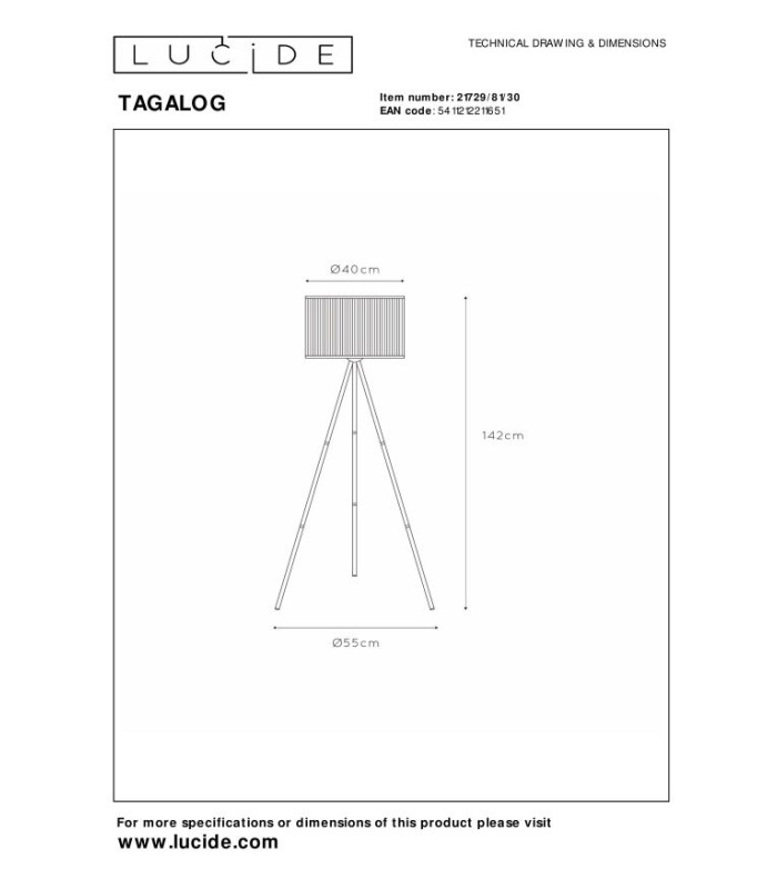 Tagalog Scandinavian Tripod Floor Lamp-5
