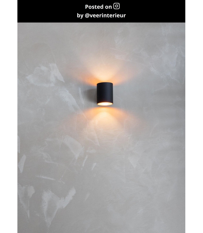 Xera Modern Up Down Wall Light - Ø 8cm - 1xG9 - Black