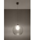 1 Light Glass Dome Ceiling Pendant Transparent, Chrome, E27 - 2