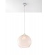 1 Light Glass Dome Ceiling Pendant Champagne, Chrome, E27 - 3