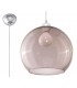 1 Light Glass Dome Ceiling Pendant Graphite, Chrome, E27 - 1