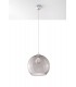 1 Light Glass Dome Ceiling Pendant Graphite, Chrome, E27 - 3