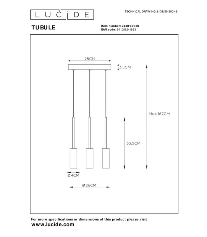 Tubule Modern Cluster Pendant Light-8