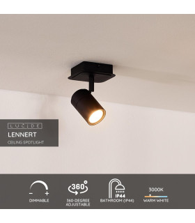 Lennert Modern Ceiling Spotlight Bathroom-2