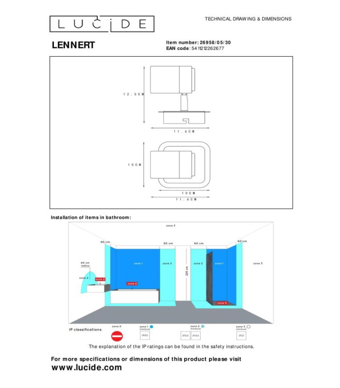 Lennert Modern Ceiling Spotlight Bathroom-6