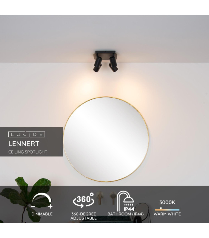 Lennert Modern Ceiling Spotlight Bathroom-2