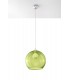 1 Light Glass Dome Ceiling Pendant Green, Chrome, E27 - 3