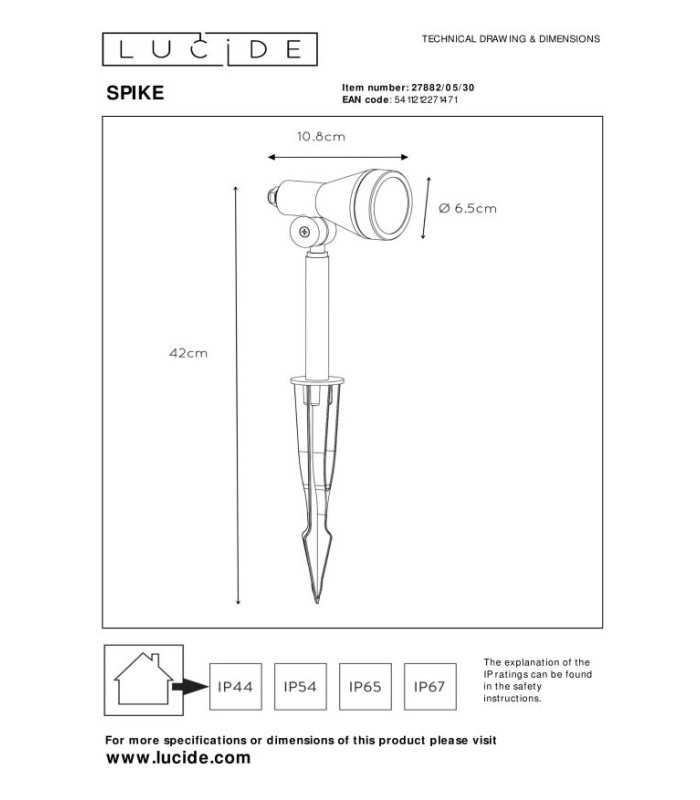 Spike Modern Spike Garden Spotlight Outdoor-6