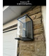 Claire Vintage Wall Lantern Light Outdoor - 1xE27 - IP54 - Anthracite