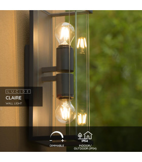 Claire Vintage 40cm Twin Wall Lantern Light Outdoor-2