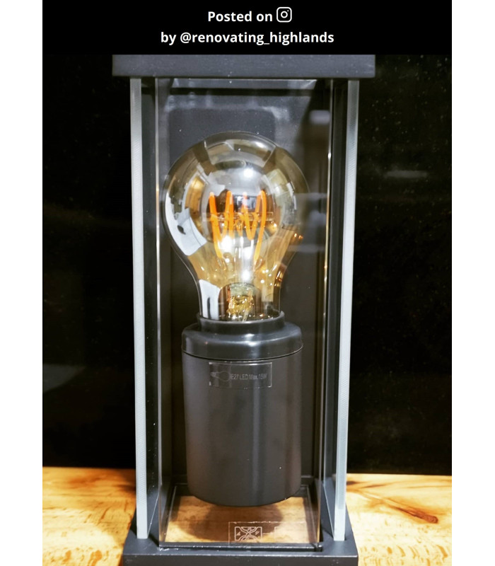 Claire Modern Wall Lantern Light Outdoor - 1xE27 - IP54 - Anthracite - Special Offer