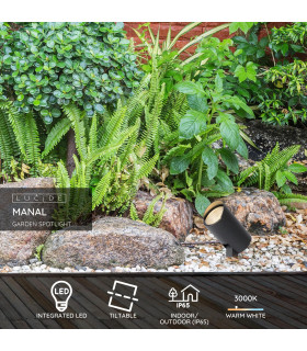 Manal Modern Spike Garden Spotlight Outdoor-2