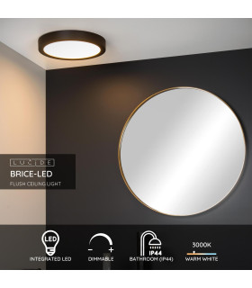 Brice-Led Modern Flush Ceiling Light Bathroom-2