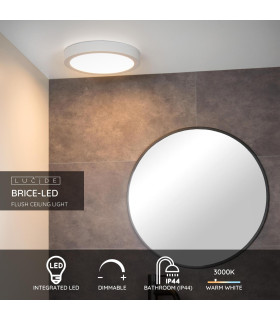 Brice-Led Modern Flush Ceiling Light Bathroom-2