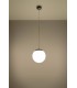 1 Light Globe Pendant White, Chrome, E27 - 3
