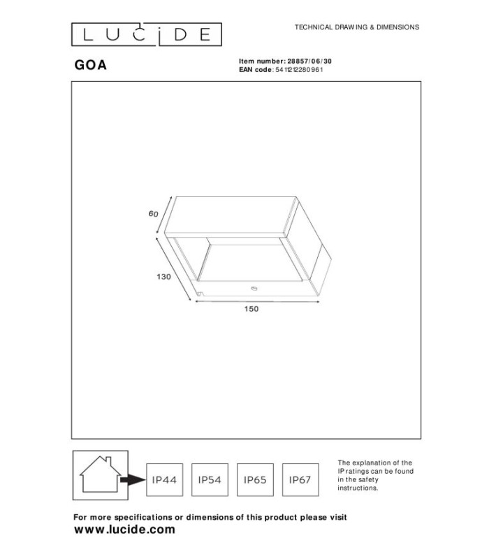 Goa Modern Wall Light Outdoor-7