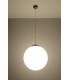 1 Light Globe Pendant White, Chrome, E27 - 4