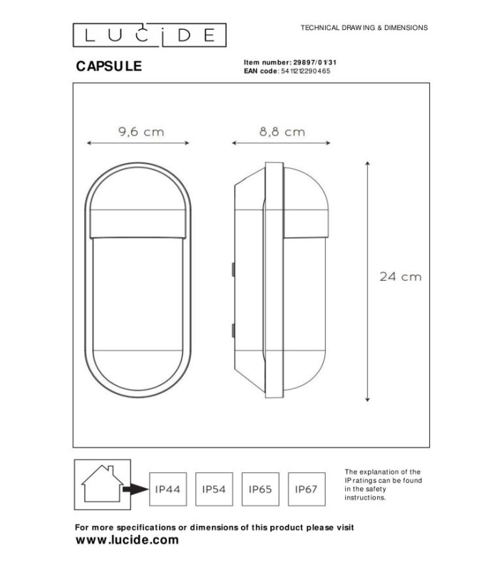 Capsule Classic Wall Light Outdoor-6