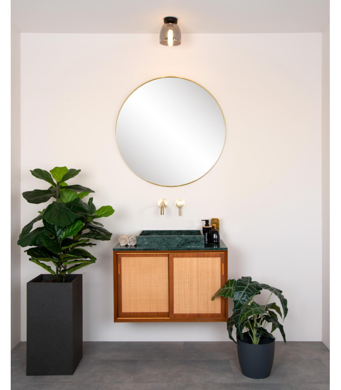 Tyler Retro Flush Ceiling Light Bathroom-5