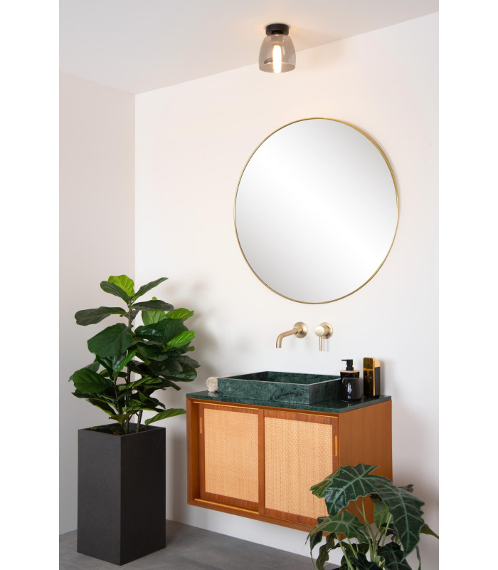 Tyler Retro Flush Ceiling Light Bathroom-7