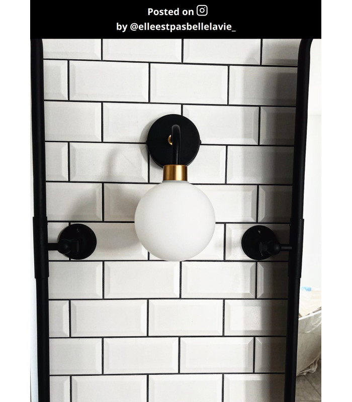 Berend Classic Wall Light Bathroom - 1xG9 - IP44 - Black