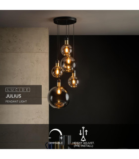 Julius Vintage Cluster Pendant Light-2