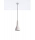 1 Light Dome Ceiling Pendant White, E27 - 2