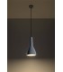 1 Light Dome Ceiling Pendant White, E27 - 4