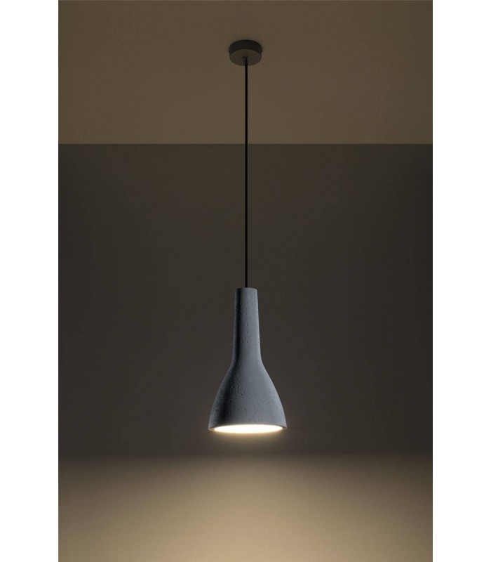 1 Light Dome Ceiling Pendant White, E27 - 4