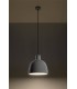 1 Light Dome Ceiling Pendant White, E27 - 2