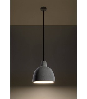 1 Light Dome Ceiling Pendant White, E27 - 2