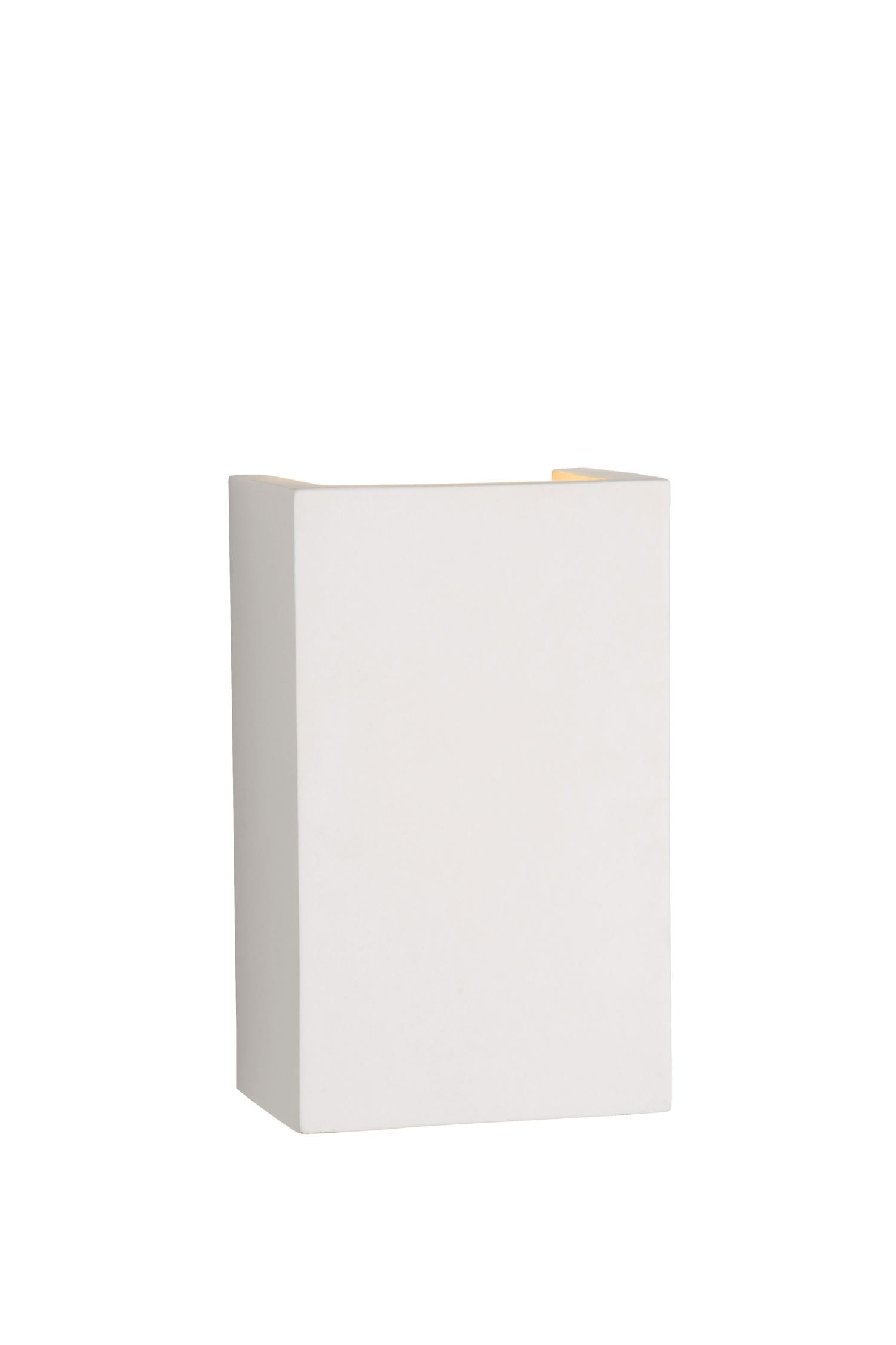 B&Q - Gipsy Modern Rectangle Plaster Wall Light1Xg9White - Image 3