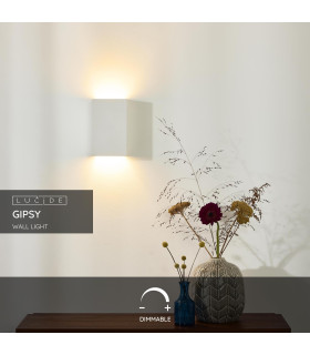 Gipsy Modern Rectangle Plaster Wall Light-2