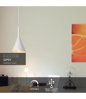 Gipsy Modern Dome Plaster Pendant Light-2