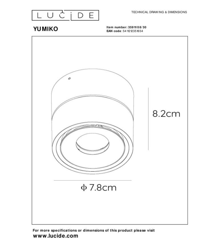 Yumiko Modern Surface Mounted Ceiling Spotlight-6