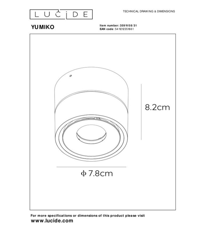 Yumiko Modern Surface Mounted Ceiling Spotlight-6