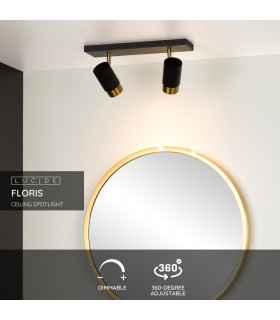 Floris Modern Twin Ceiling Spotlight-2