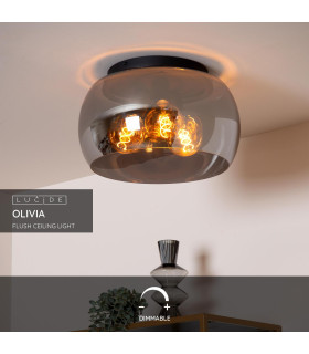 Olivia Modern Flush Ceiling Light-2