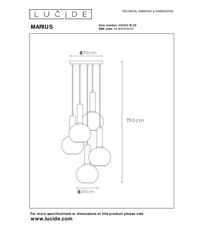 Marius Modern Cluster Pendant Light-10
