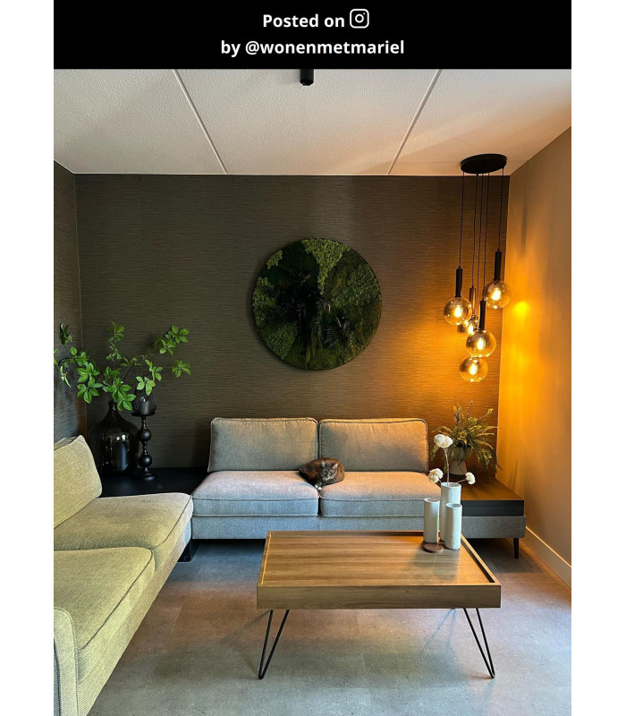 Marius Modern Cluster Pendant Light - Ø 55cm - 5xE27 - Black
