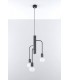 3 Light Cluster Drop Pendant Black, E27 - 3