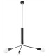 3 Light Cluster Drop Pendant Black, E27 - 1